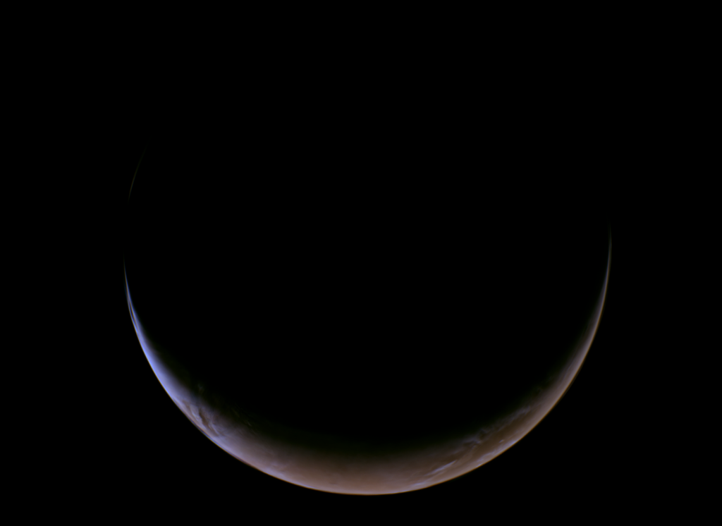NASA’s Psyche Mission Images the Crescent of Mars