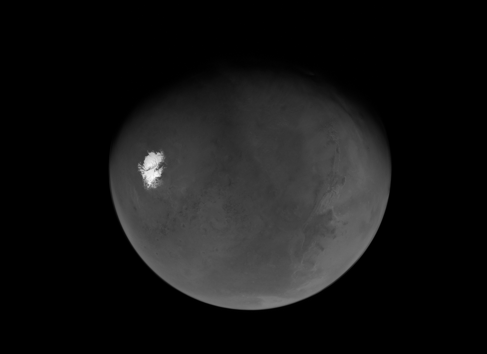 NASA’s Psyche Mission Sees Mars’ South Pole After Flyby