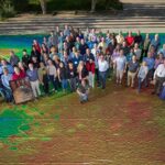 Odyssey Team Celebrates on a Global Map of Mars