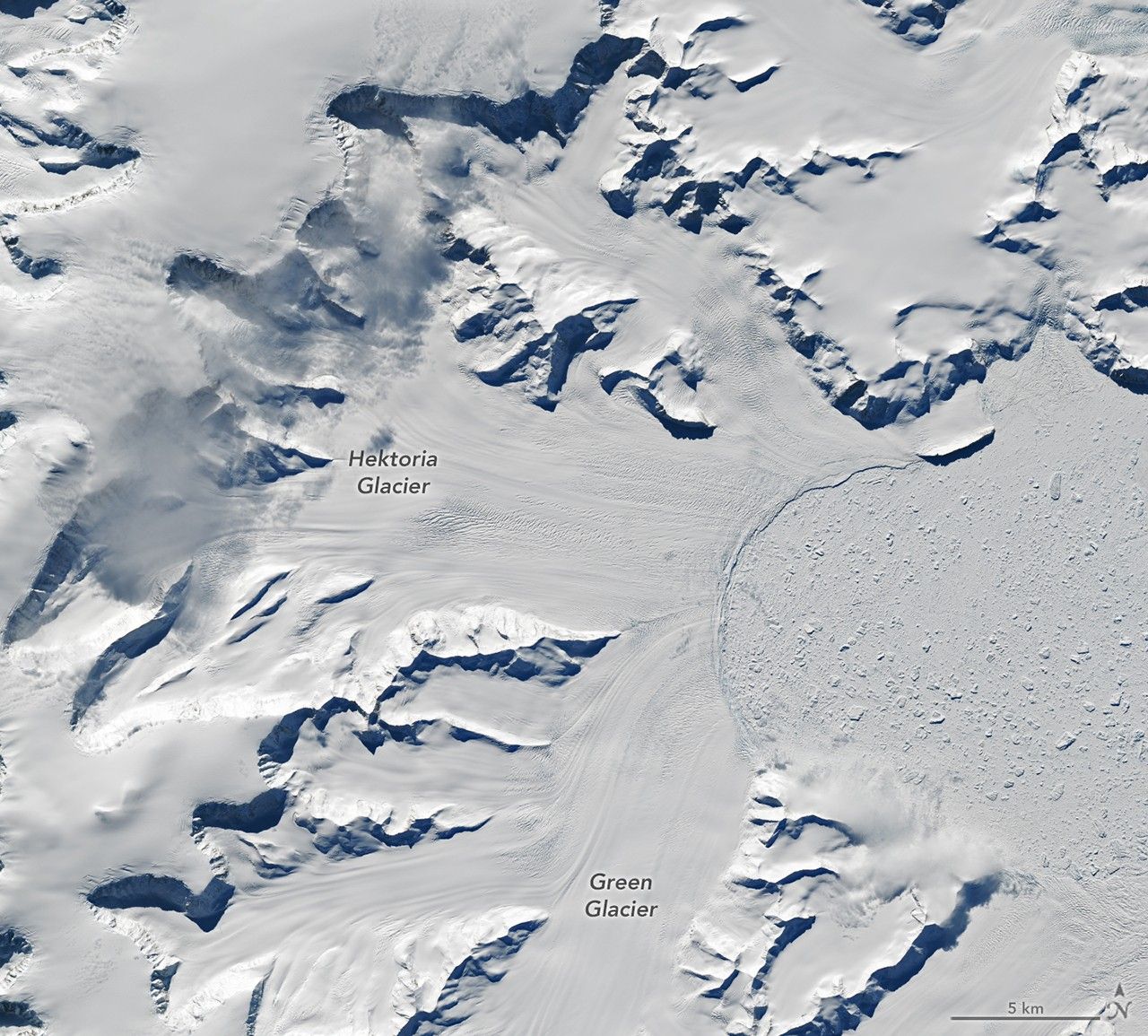 Record-Setting Retreat of Hektoria Glacier