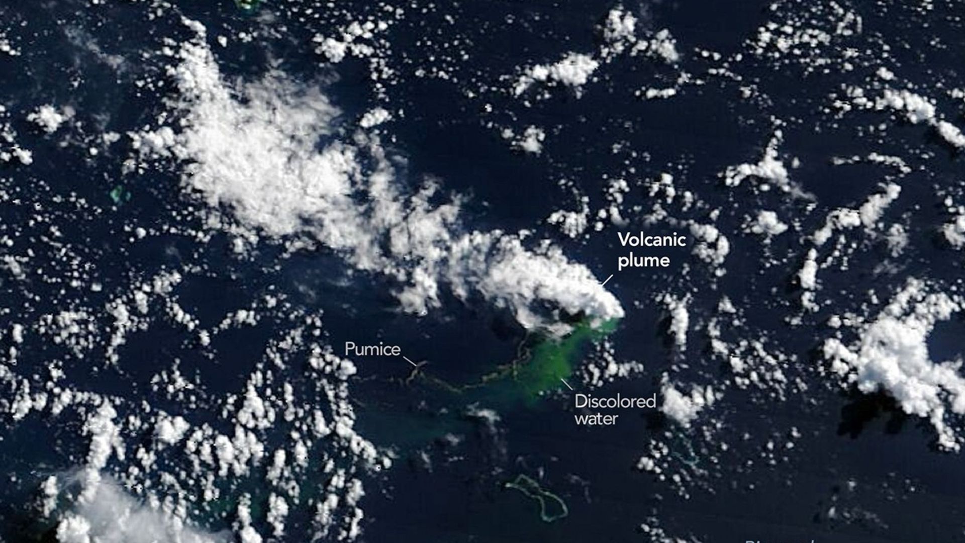Satellites imaged an underwater volcano erupting — but scientists have no idea what's actually happening on the seafloor