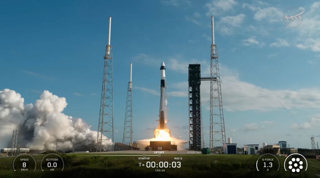 SpaceX launches CRS-34 cargo mission to ISS