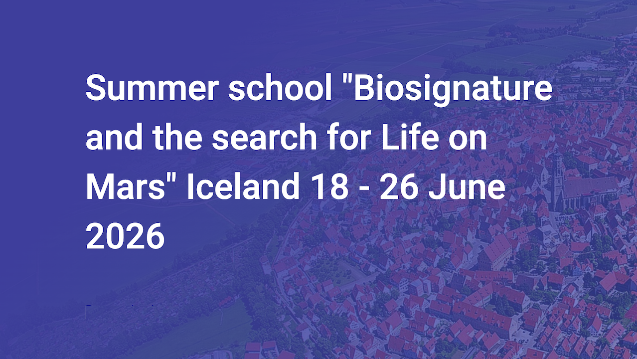 Summer School: Biosignatures and the Search For Life on Mars