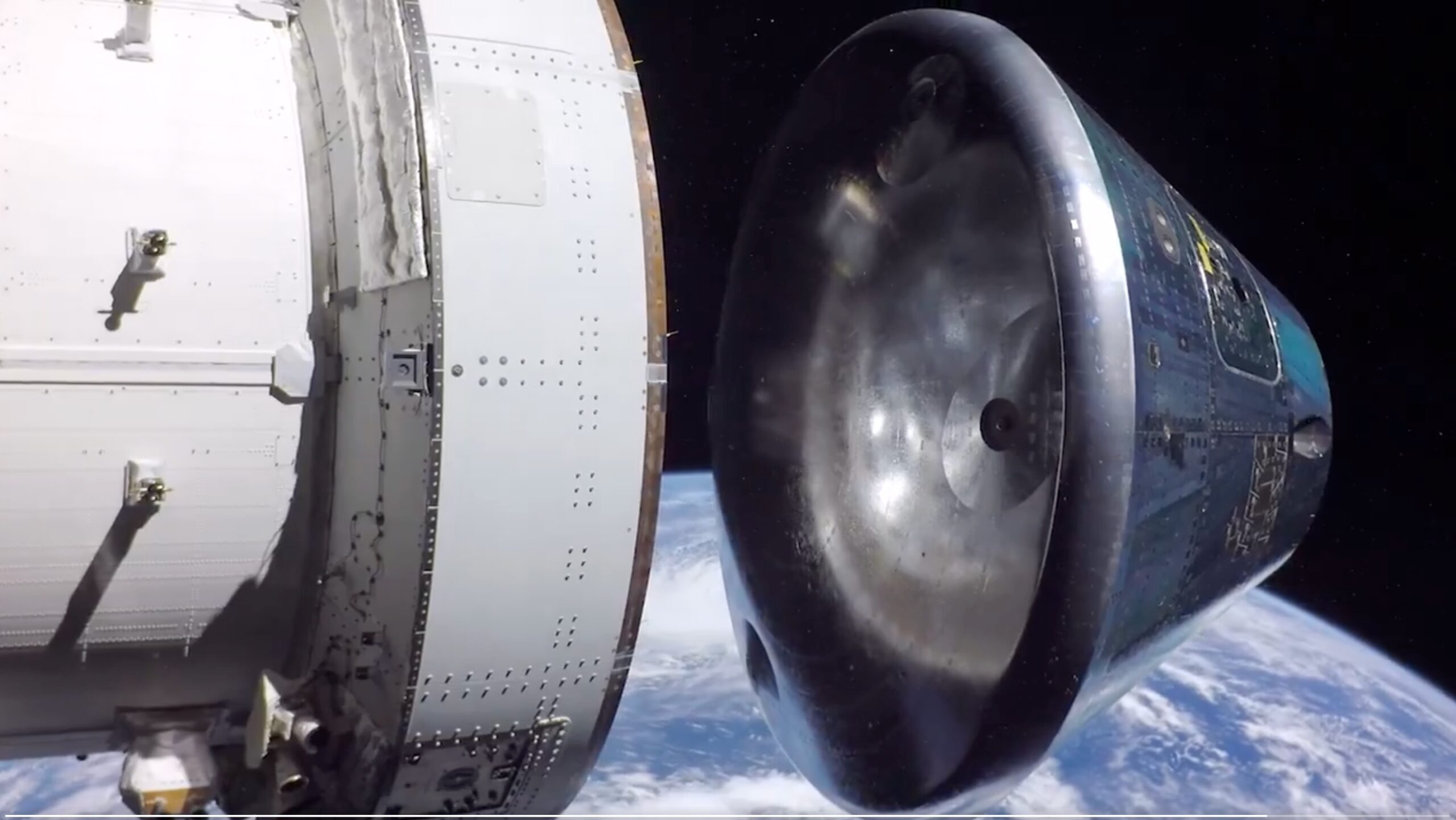 This amazing NASA video shows the exact moment the Artemis 2 Orion capsule broke free of its service module, and we can't stop watching it