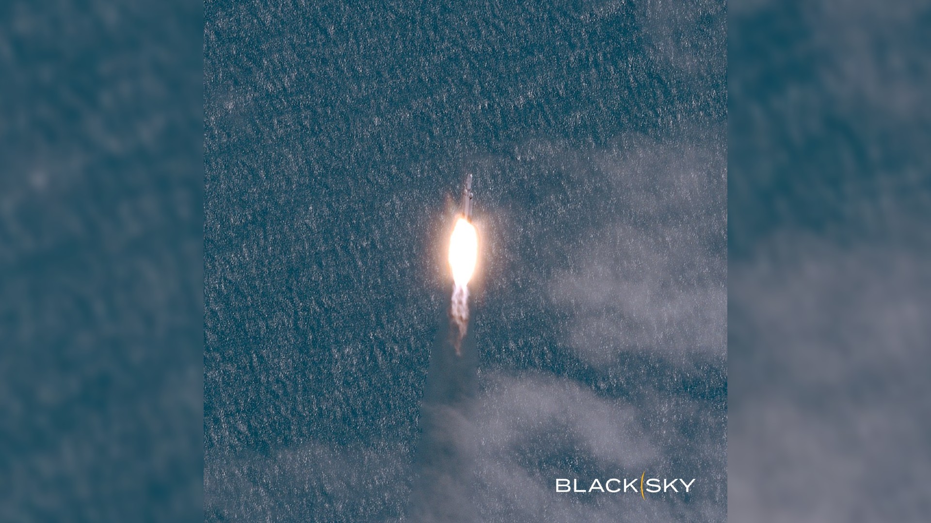 This SpaceX Falcon Heavy rocket launch looks amazing from space in these wild satellite photos
