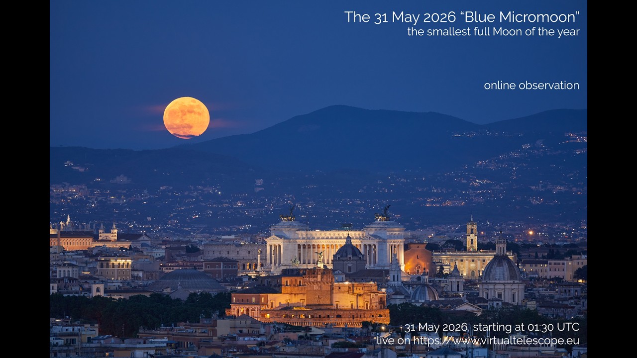 Watch the smallest full moon of 2026 tonight in this rare 'Blue Moon' livestream